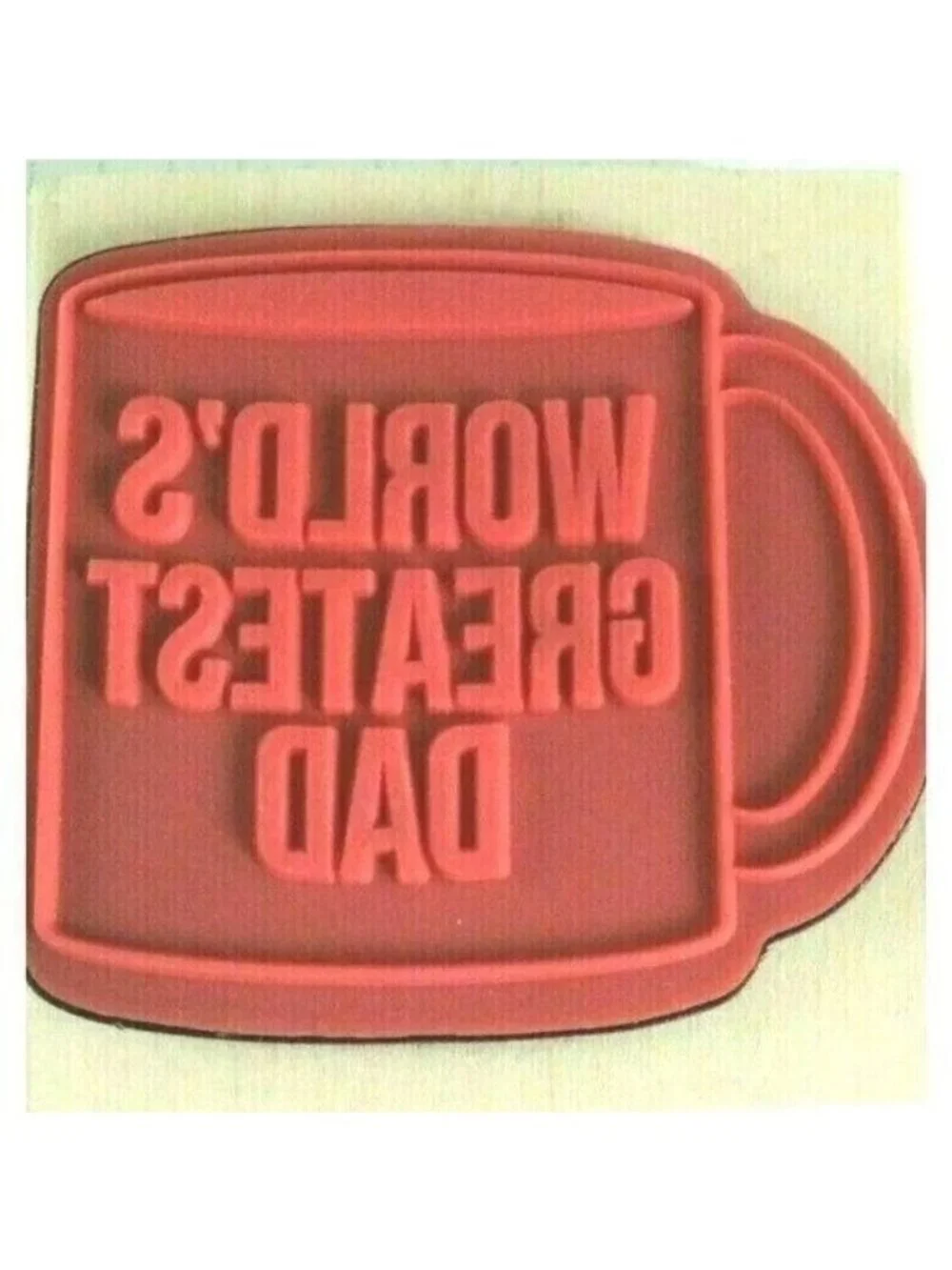 Stamping American Crafts Worlds Greatest Dad Mug Rubber Mounted Wood Stamp Craft